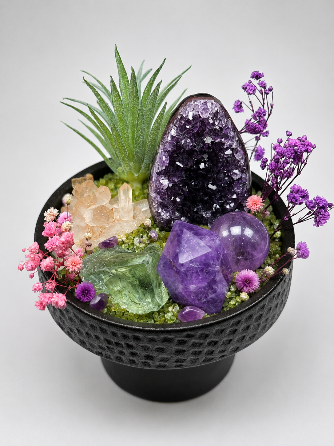 Amethyst Air Garden Crystal Desktop Garden